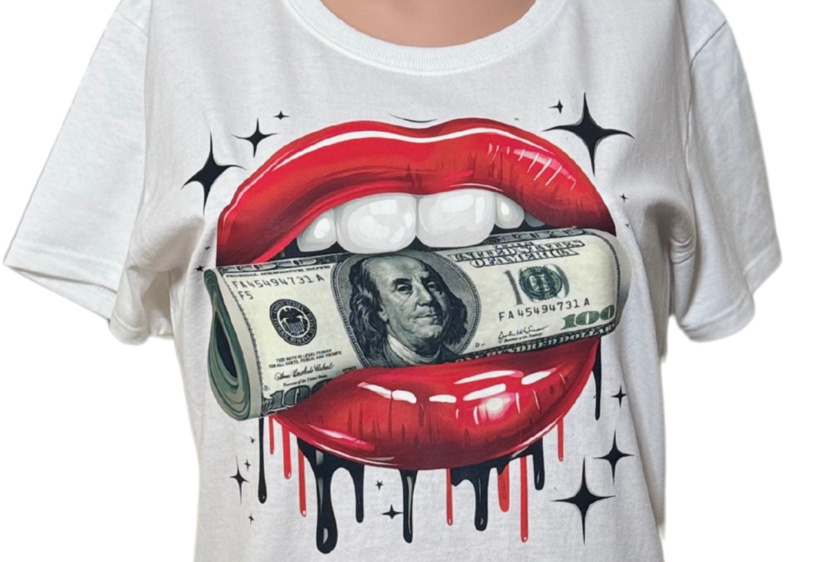 Ladies Graphis Print Short Sleeve T Shirt