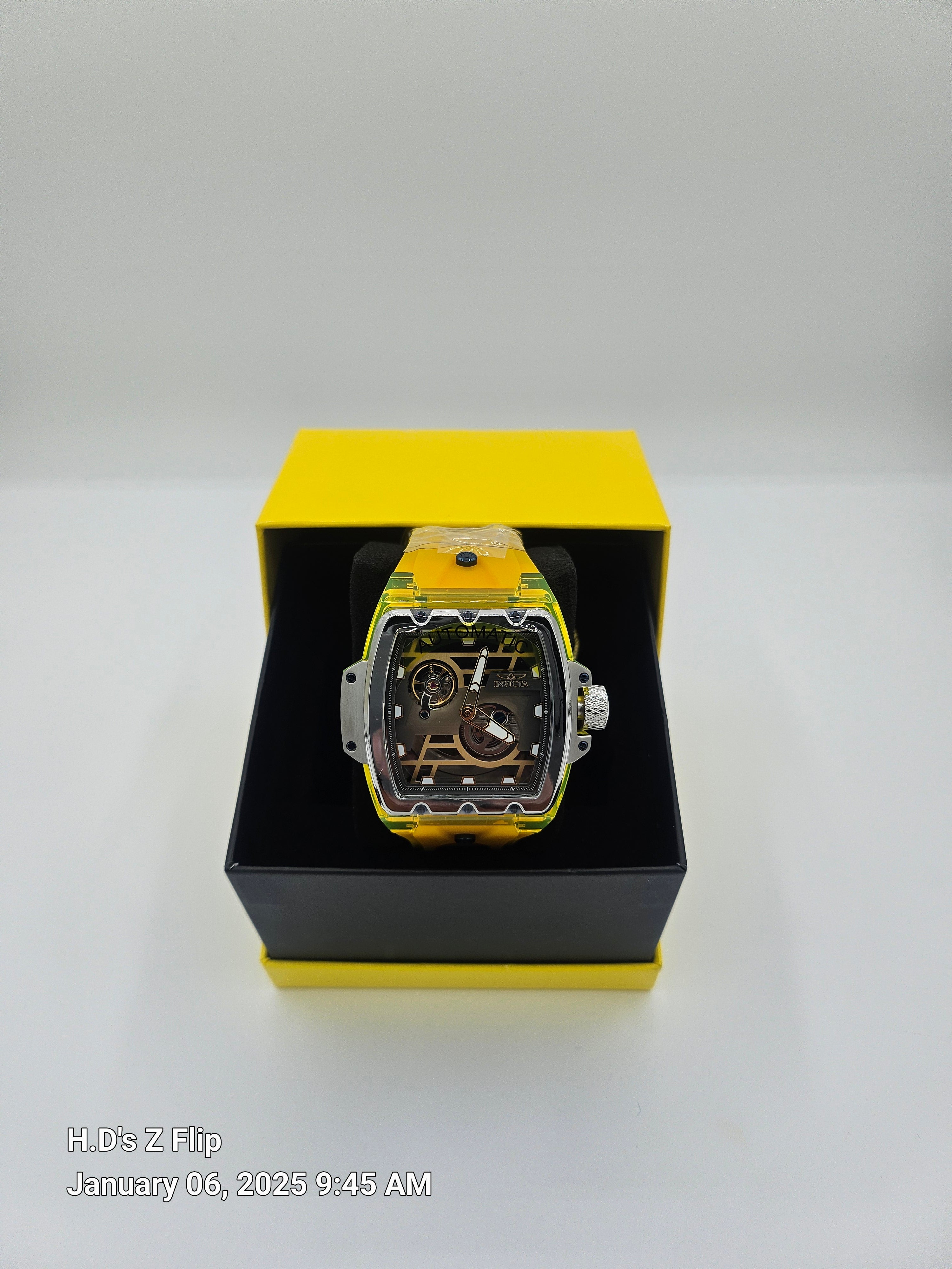 Invicta Anatomic Automatic Men's Watch w/ Skeleton Dial - 54.6mm, Yellow