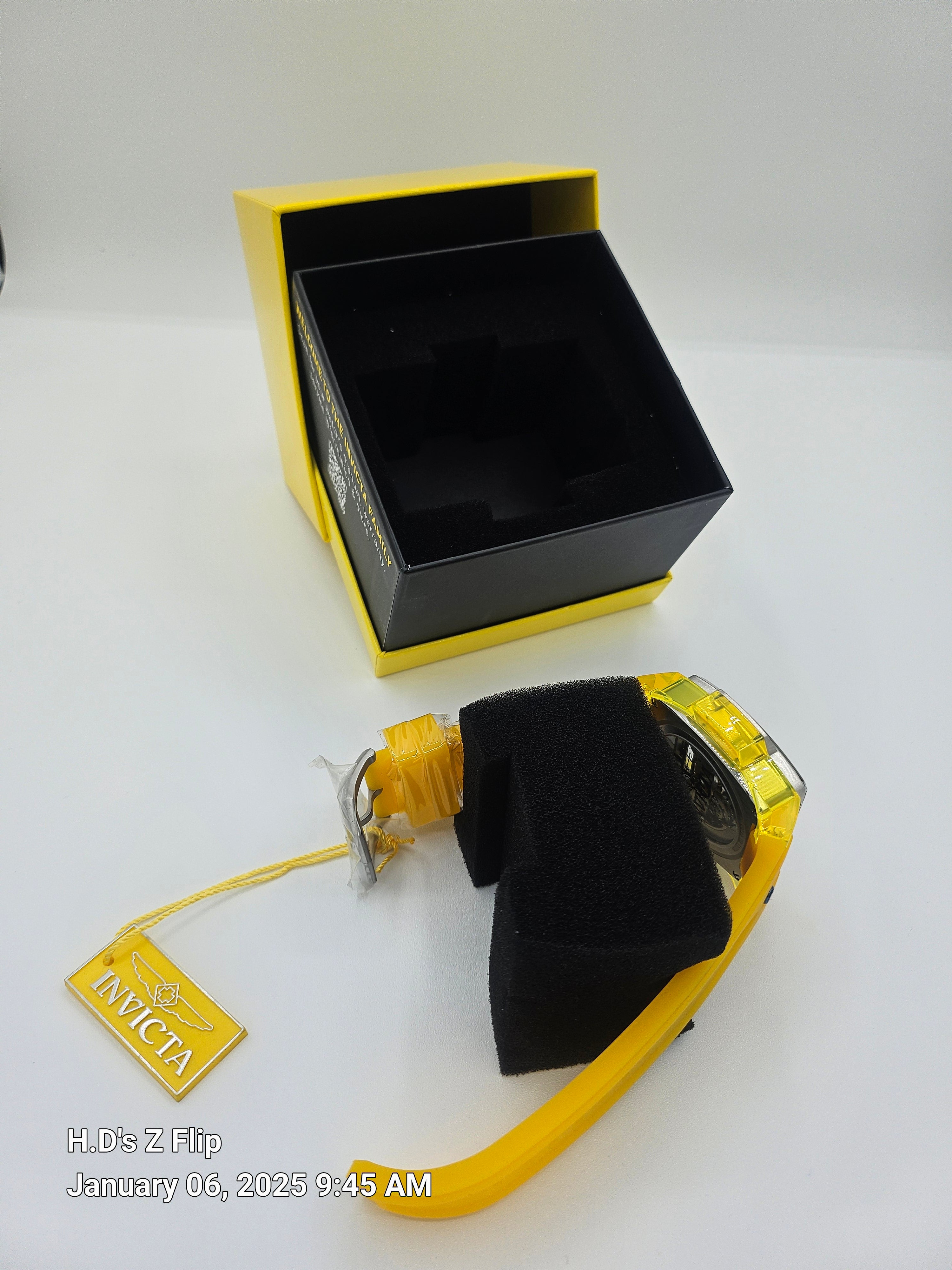 Invicta Anatomic Automatic Men's Watch w/ Skeleton Dial - 54.6mm, Yellow