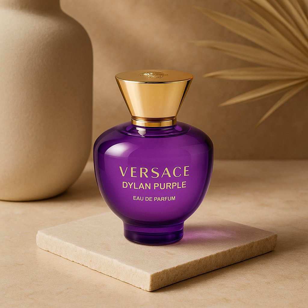 Versace Dylan Purple Eau de Parfum – Bright, Elegant & Fruity Floral Scent for Women (3.4 oz)