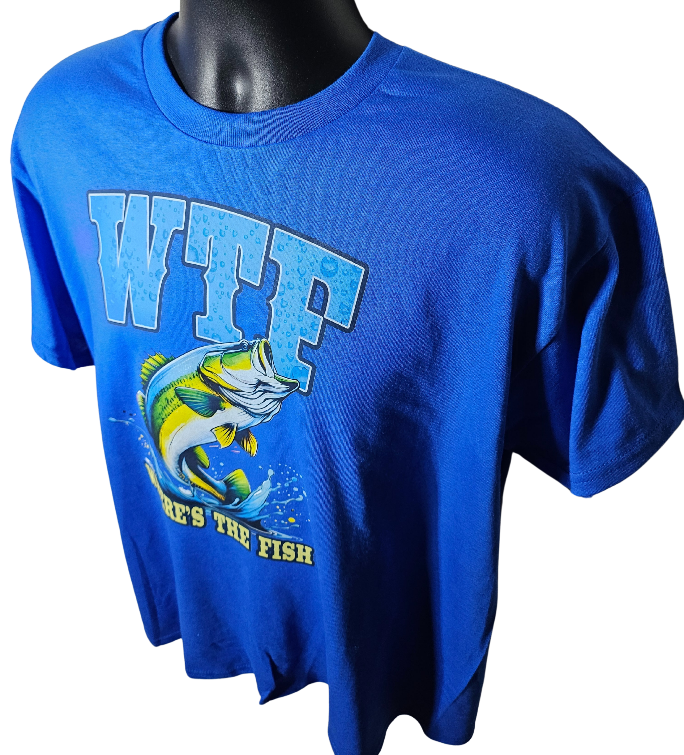 WTF Fishing Shirt – Funny “Where’s The Fish” T-Shirt for Men | Bass Fishing Tee | Gift for Fishermen | Humor Outdoors Apparel