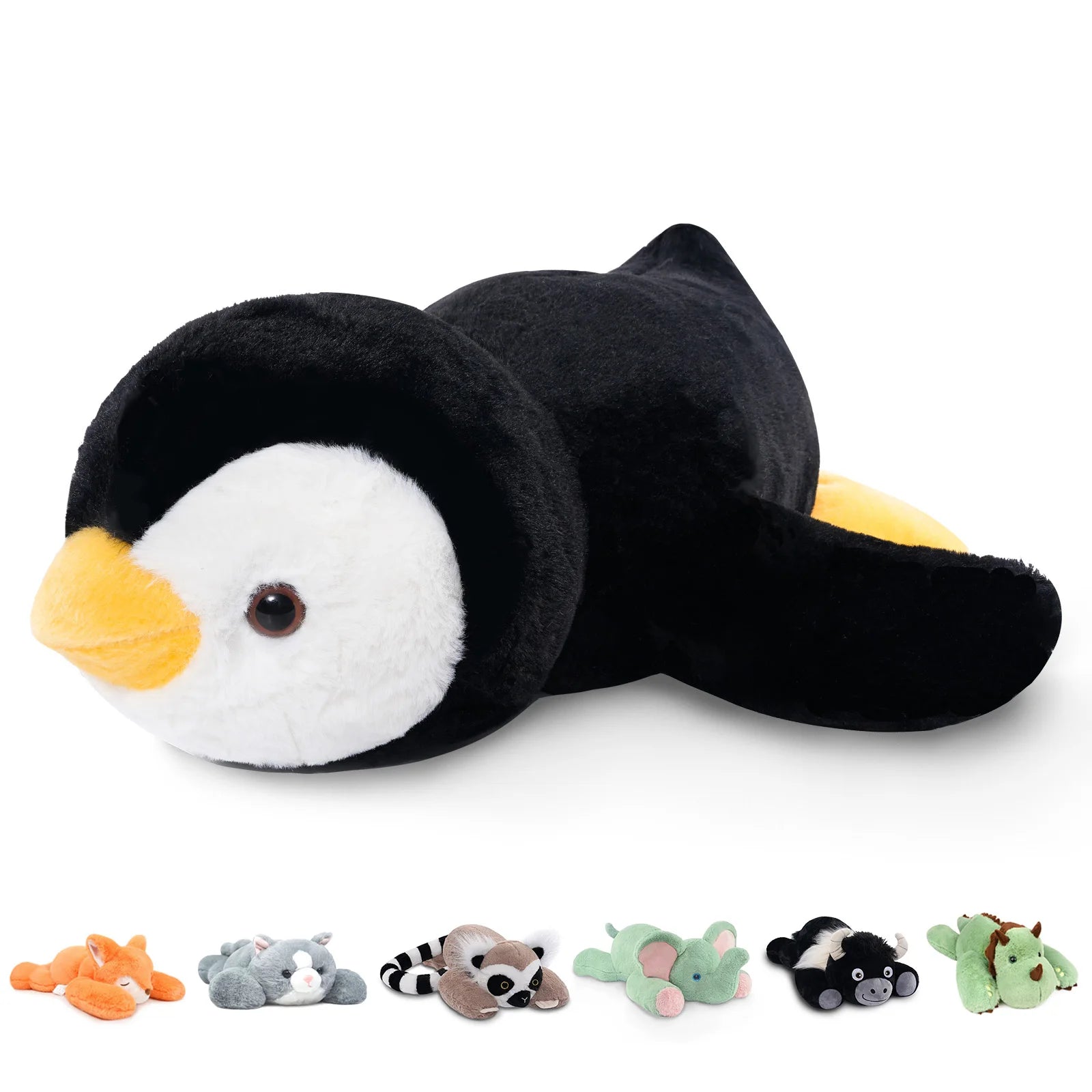 Niuniu Daddy 20" | 3.3 Pound Penguin Weighted Stuffed Animals for Adults Kids