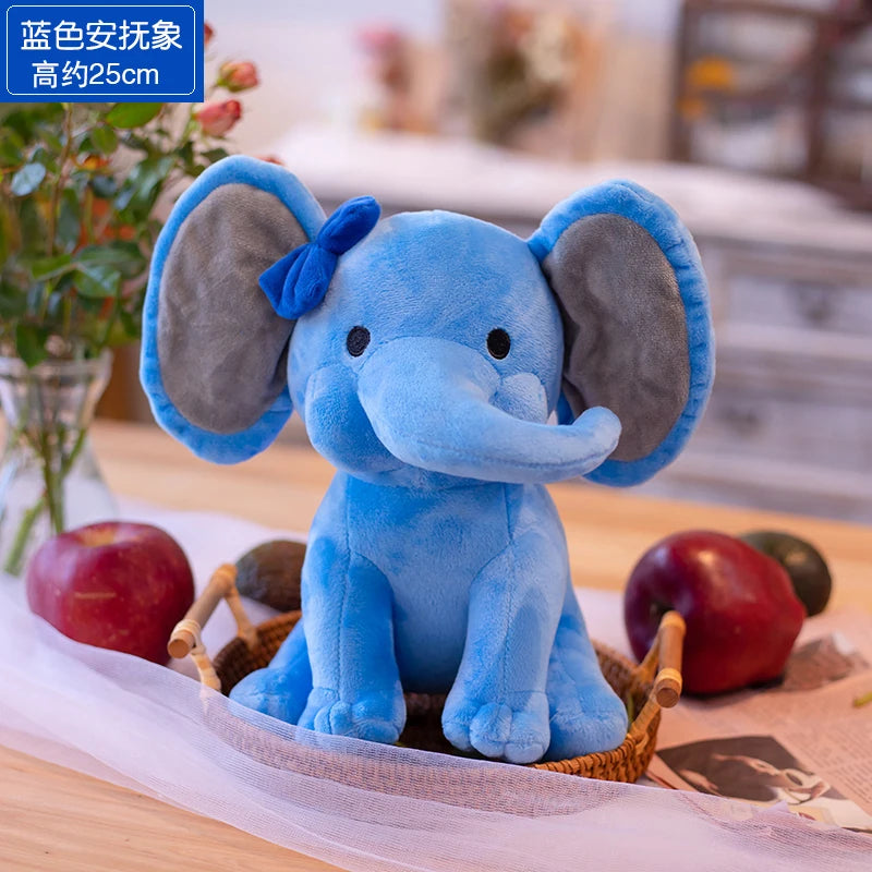 Elephant Plush Toys Kawaii Baby Toy Stuffed Animal Doll For Kids White Elephant Toys Cartoon For Girls Cute Toys For Wedding