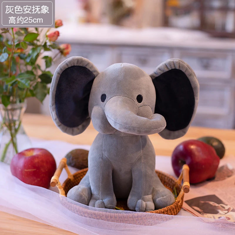 Elephant Plush Toys Kawaii Baby Toy Stuffed Animal Doll For Kids White Elephant Toys Cartoon For Girls Cute Toys For Wedding