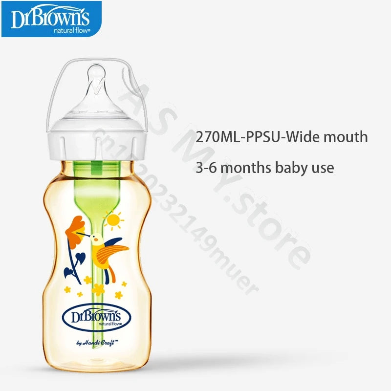 Dr. Brown's newborn PPSU / anti-colic / wide mouth / baby bottle / anti-drop 150ML,270ML baby bottle