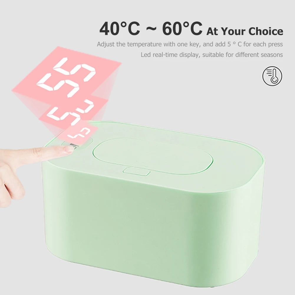 Baby Wipe Warmer Large Capacity Wipes Dispenser Newborn Essentials Baby Wipes Case Warms Quickly and Evenly Compact Wipes Warmer