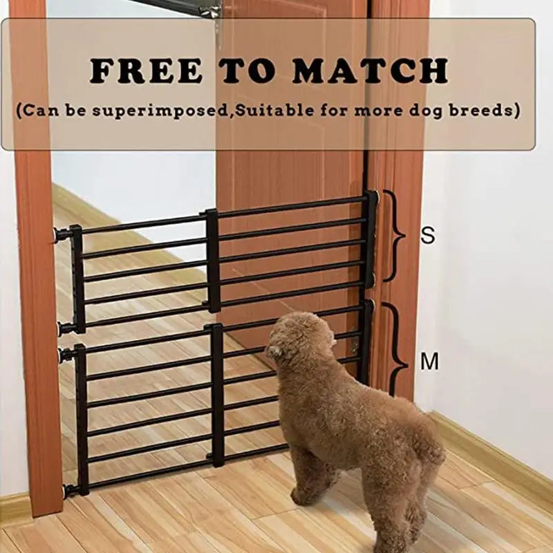 Indoor Dog Gate Retractable Freestanding Fence Nail-free Household Reusable Door For Small Medium Dogs Puppy Fence Pets supplies