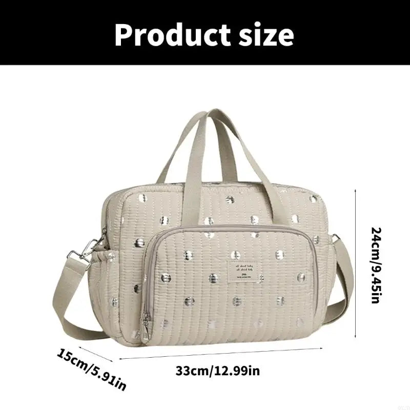 QX2D Large Capacity Mummy Bag Portable Storage Handbag For Baby And Mom Essential