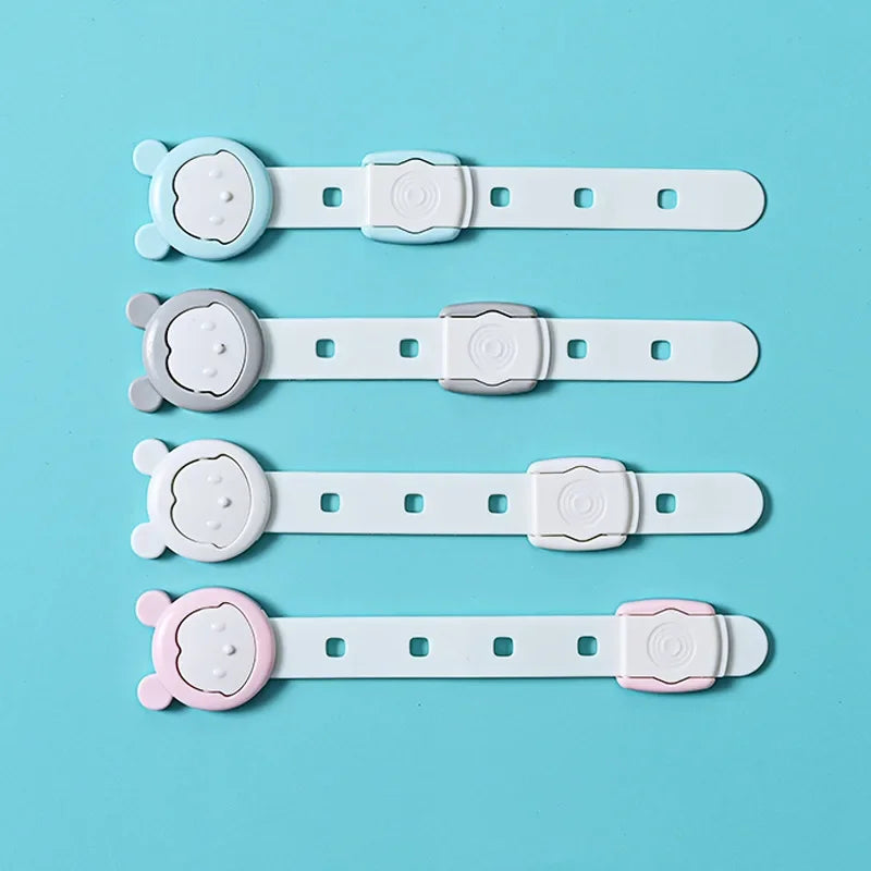 5Pcs Adjustable Child Safety Cabinet Locks for Refrigerators, Drawers, Toilets