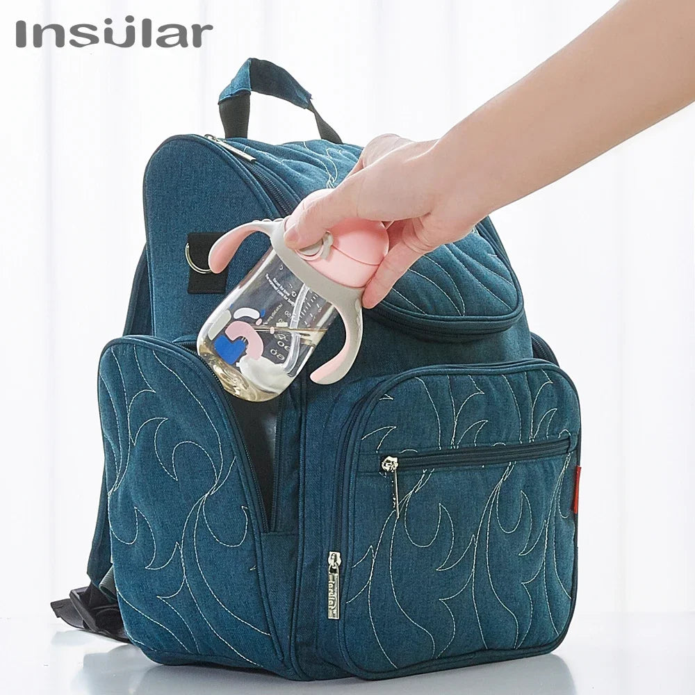 Brand Nappy Backpack Bag Mummy Large Capacity Stroller Bag Mom Baby Multi-function Waterproof Outdoor Travel Diaper Nursing Bags