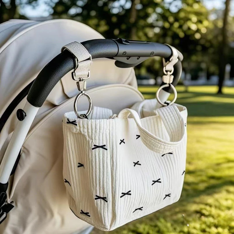 Baby Stroller Organizer Backpack Multifunctional Diaper Bag Large Capacity Mom Essentials Storage Pouch for Travel Shopping