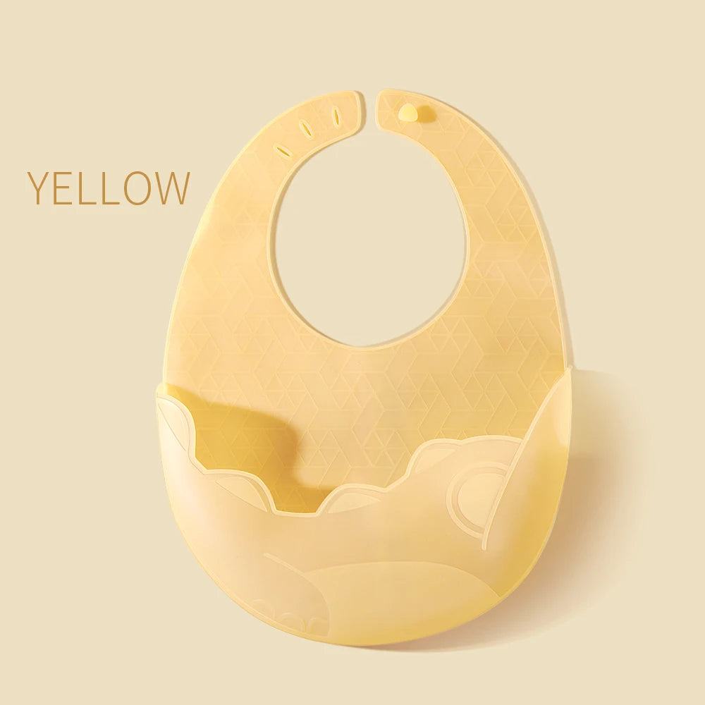 Sunveno Lightweight Baby Silicone Bibs Non-slip Girl Boy Feeding Bibs baby stuff Easy to clean Lighten the weight on baby
