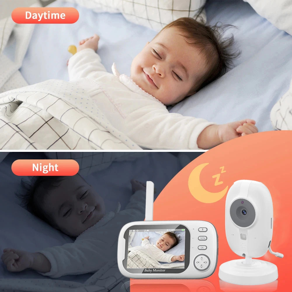 ABM600 Baby Monitor With Camera LCD Electronic Babysitter Wireless 2 Way Audio Talk Video Baby Nanny Device Upgraded Caregiver