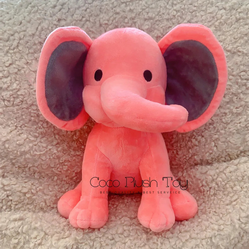 Elephant Plush Toys Kawaii Baby Toy Stuffed Animal Doll For Kids White Elephant Toys Cartoon For Girls Cute Toys For Wedding