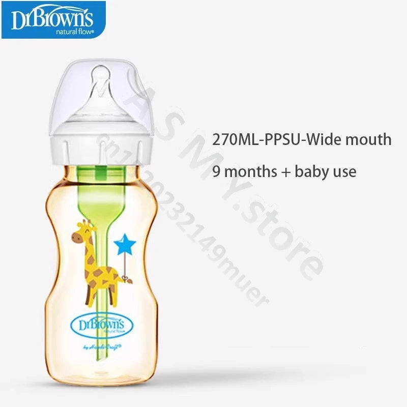 Dr. Brown's newborn PPSU / anti-colic / wide mouth / baby bottle / anti-drop 150ML,270ML baby bottle