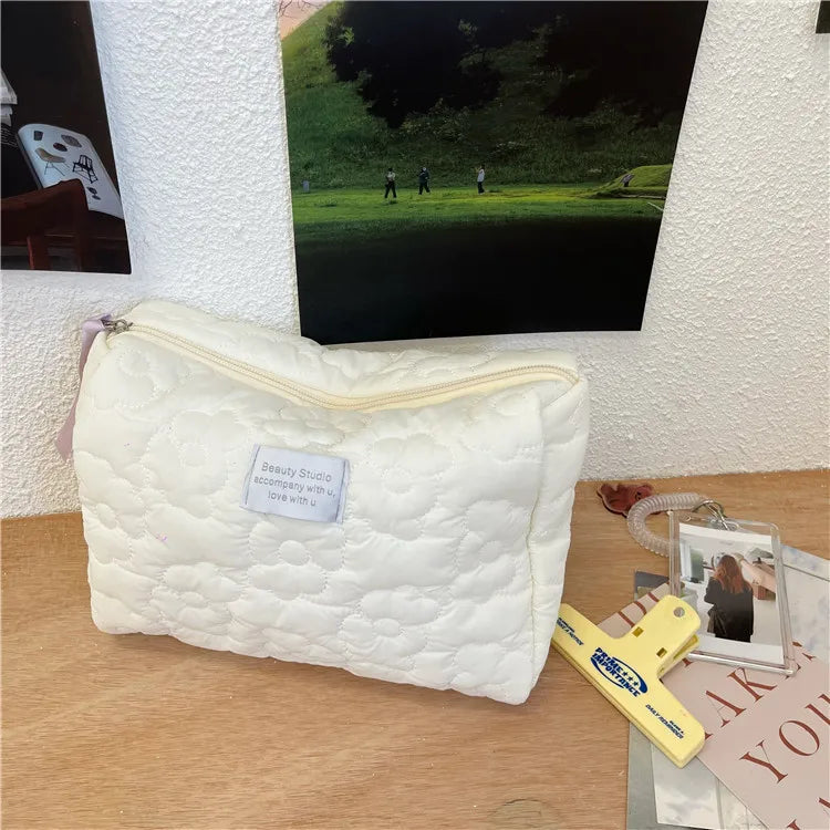 New Flower Pattern Women's Makeup Bag, Toiletries, Cosmetic Organizer