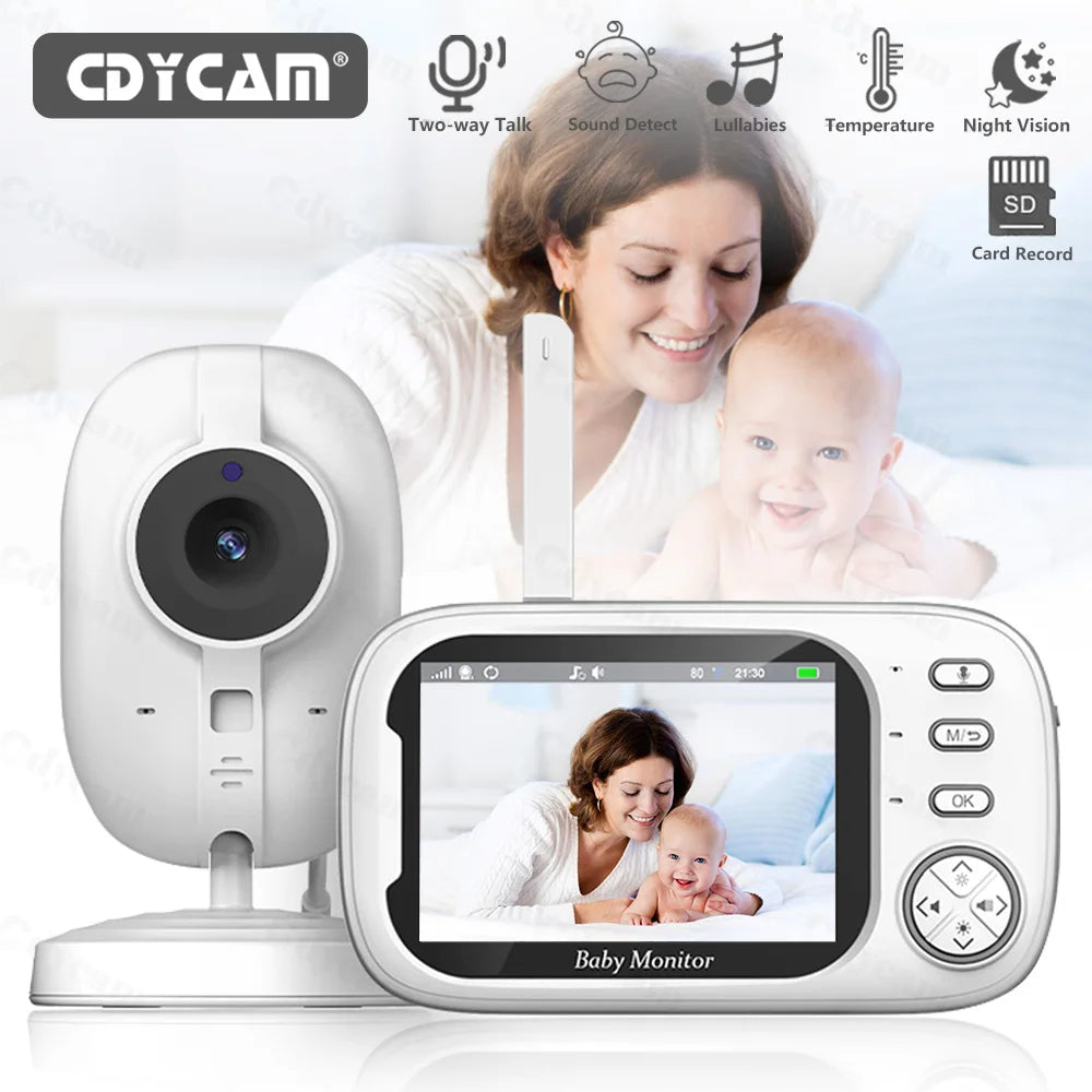 ABM600 Baby Monitor With Camera LCD Electronic Babysitter Wireless 2 Way Audio Talk Video Baby Nanny Device Upgraded Caregiver