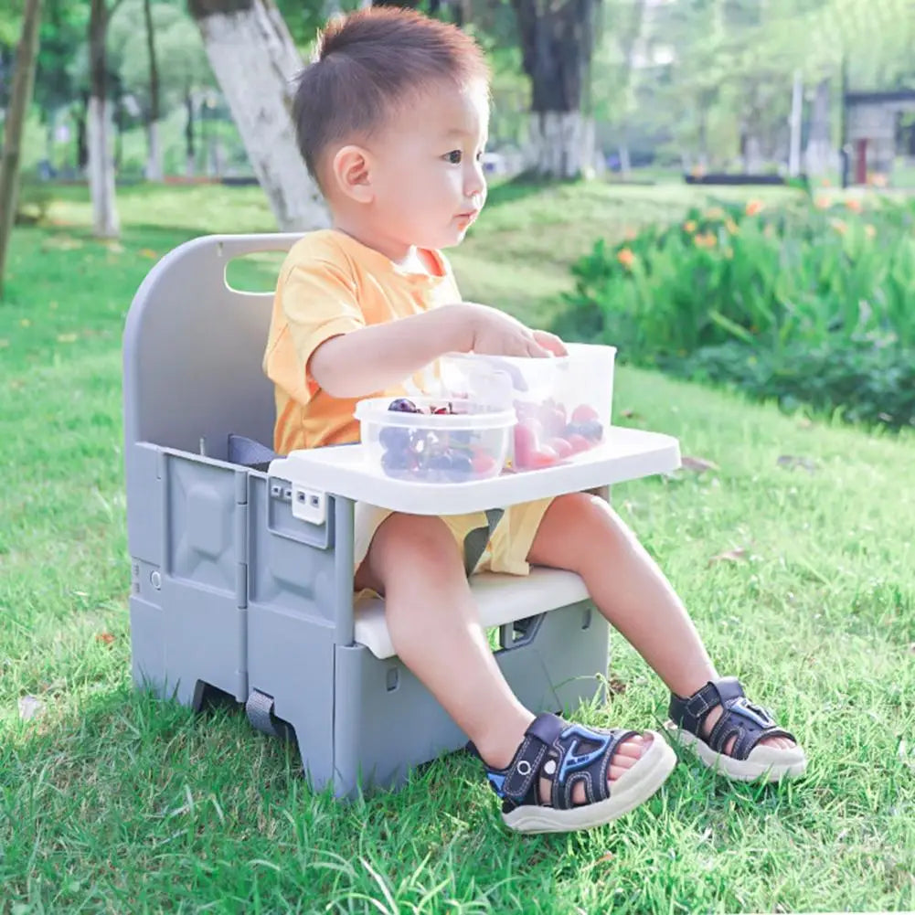 Foldable Baby High Chair Adjustable Waterproof Baby High Chair with Foldable Design Harness for Dining Table Kitchen for Babies