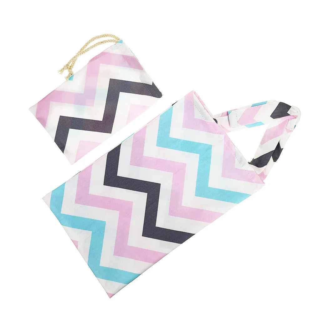 Breastfeeding Cover Breathable Cotton Nursing Cloth Cloud Print Outing Breastfeeding Towel Feeding Cover Cape Nursing Apron