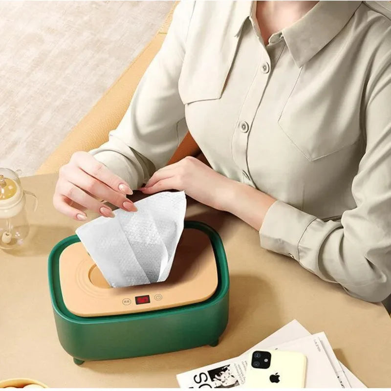 New Baby Wet Wipes Smart Insulation Box Newborn Wipes Warmer Adjustable Temperature Baby Wet Wipe Heater