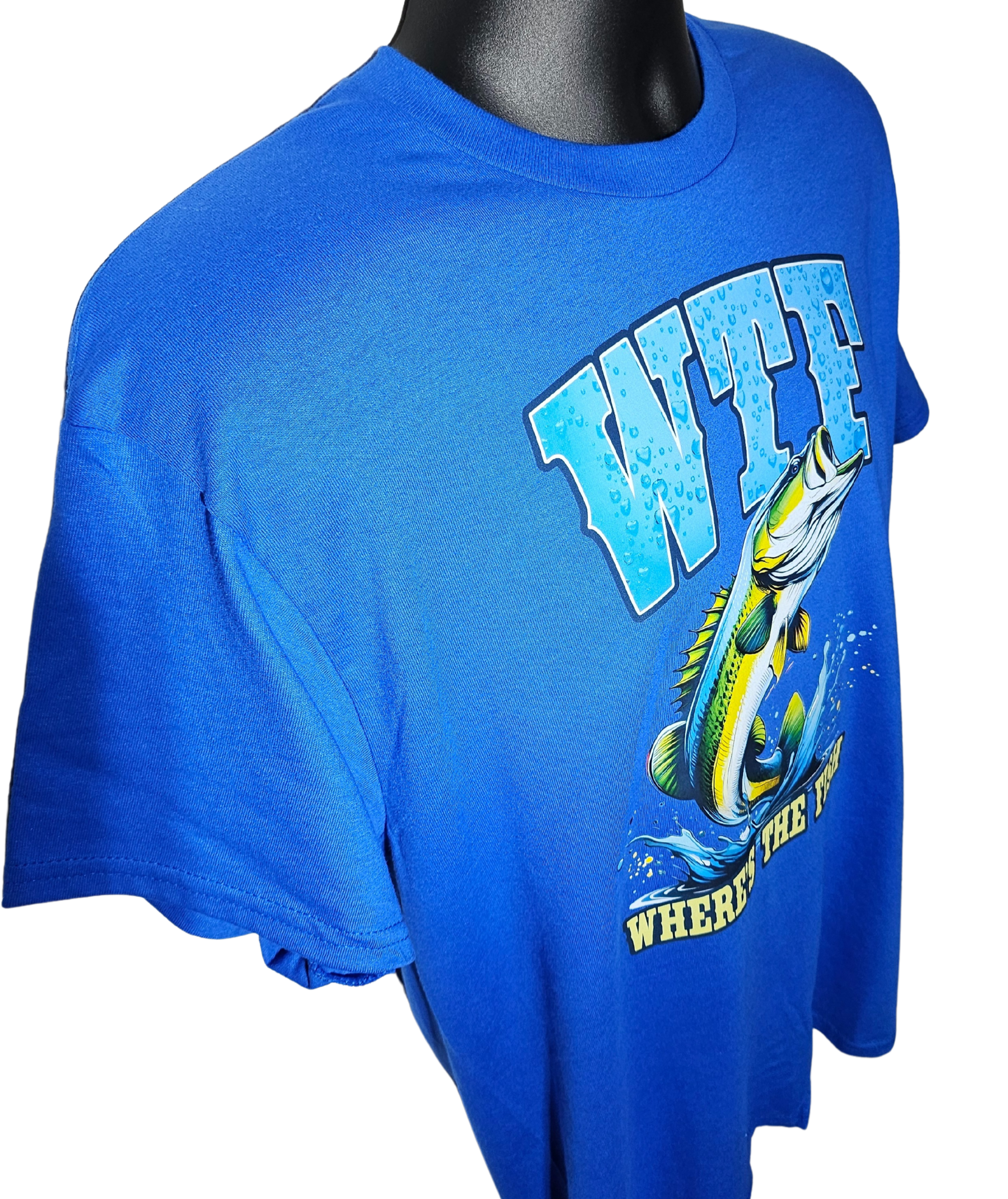 WTF Fishing Shirt – Funny “Where’s The Fish” T-Shirt for Men | Bass Fishing Tee | Gift for Fishermen | Humor Outdoors Apparel