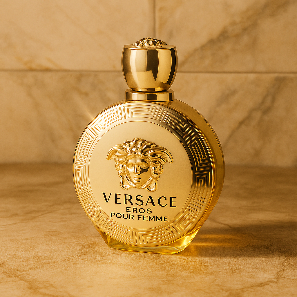 Versace Eros Pour Femme Eau de Parfum – Luxurious, Sensual & Elegant Floral Woody Scent (3.4 oz)
