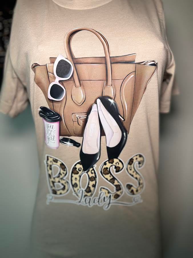 Ladies Graphic Print Short Sleeve T Shirt