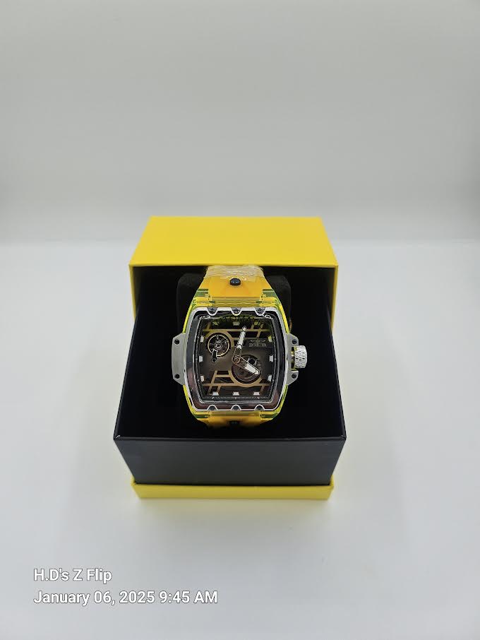 Invicta Anatomic Automatic Men's Watch w/ Skeleton Dial - 54.6mm, Yellow