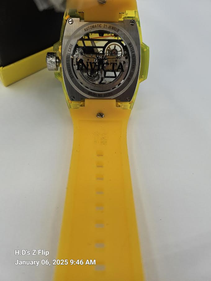 Invicta Anatomic Automatic Men's Watch w/ Skeleton Dial - 54.6mm, Yellow