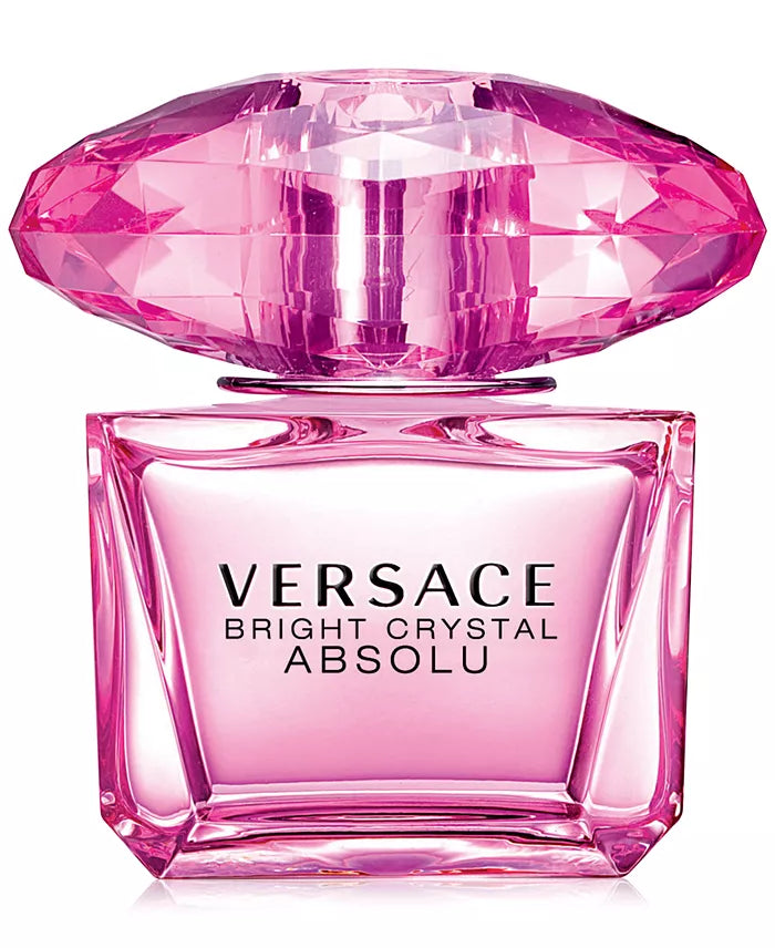 Versace Bright Crystal Absolu Eau de Parfum – Radiant, Fruity Floral & Long-Lasting Scent (3.0 oz)