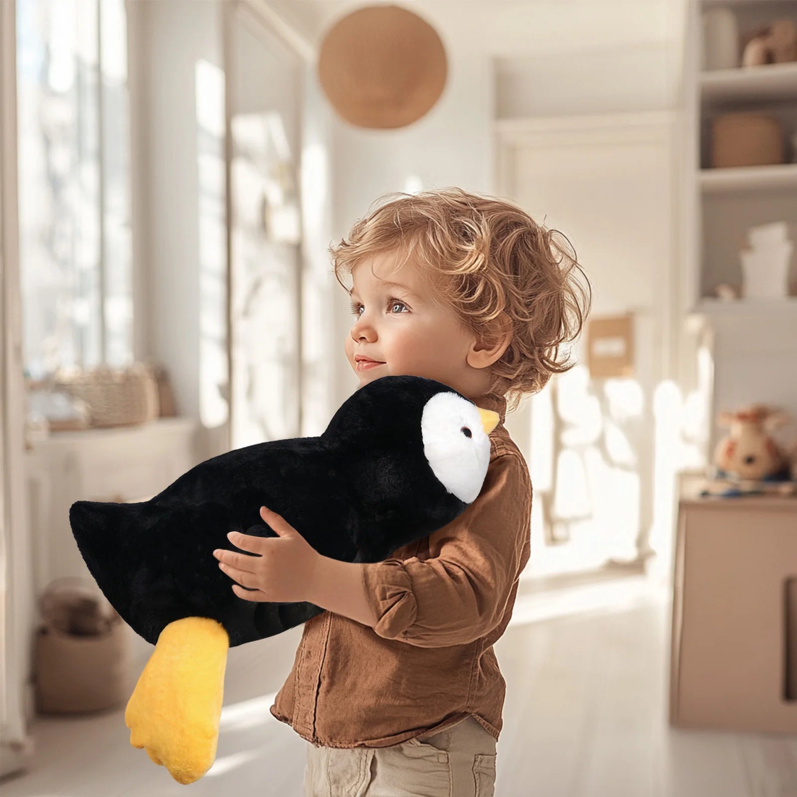 Niuniu Daddy 20" | 3.3 Pound Penguin Weighted Stuffed Animals for Adults Kids