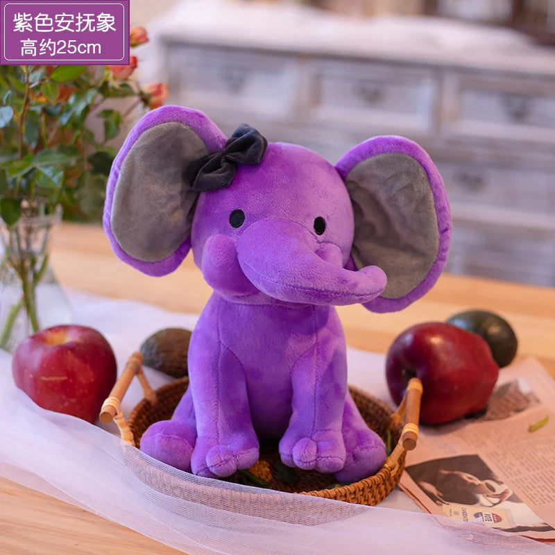 Elephant Plush Toys Kawaii Baby Toy Stuffed Animal Doll For Kids White Elephant Toys Cartoon For Girls Cute Toys For Wedding