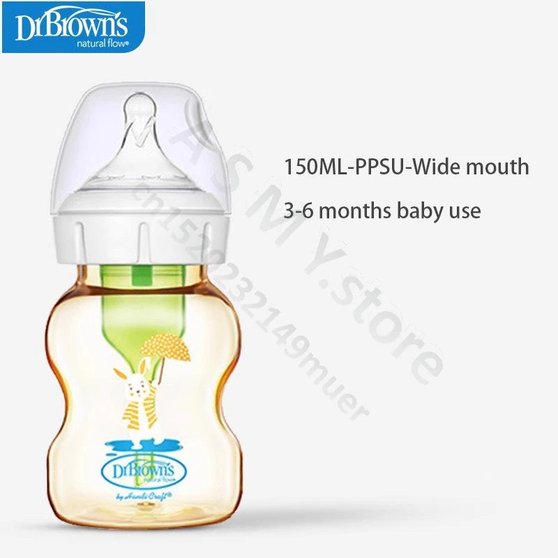Dr. Brown's newborn PPSU / anti-colic / wide mouth / baby bottle / anti-drop 150ML，270ML baby bottle