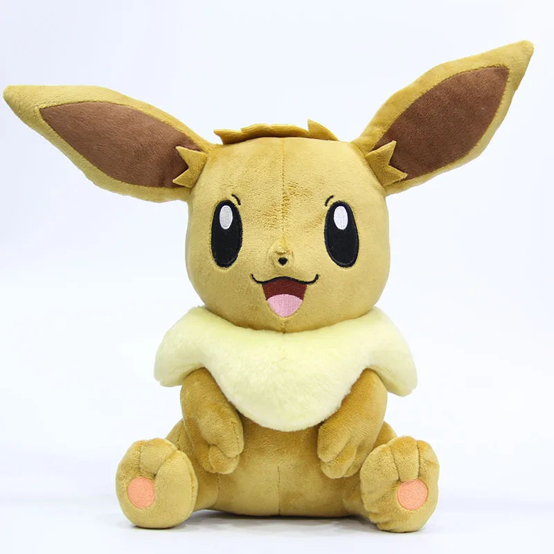 30cm Pokemon Eevee Plush Toys Cartoon Cute Anime Elf Plush Doll Soft Stuffed Kawaii Eevee Pillow Birthday Gift For Boys Girls