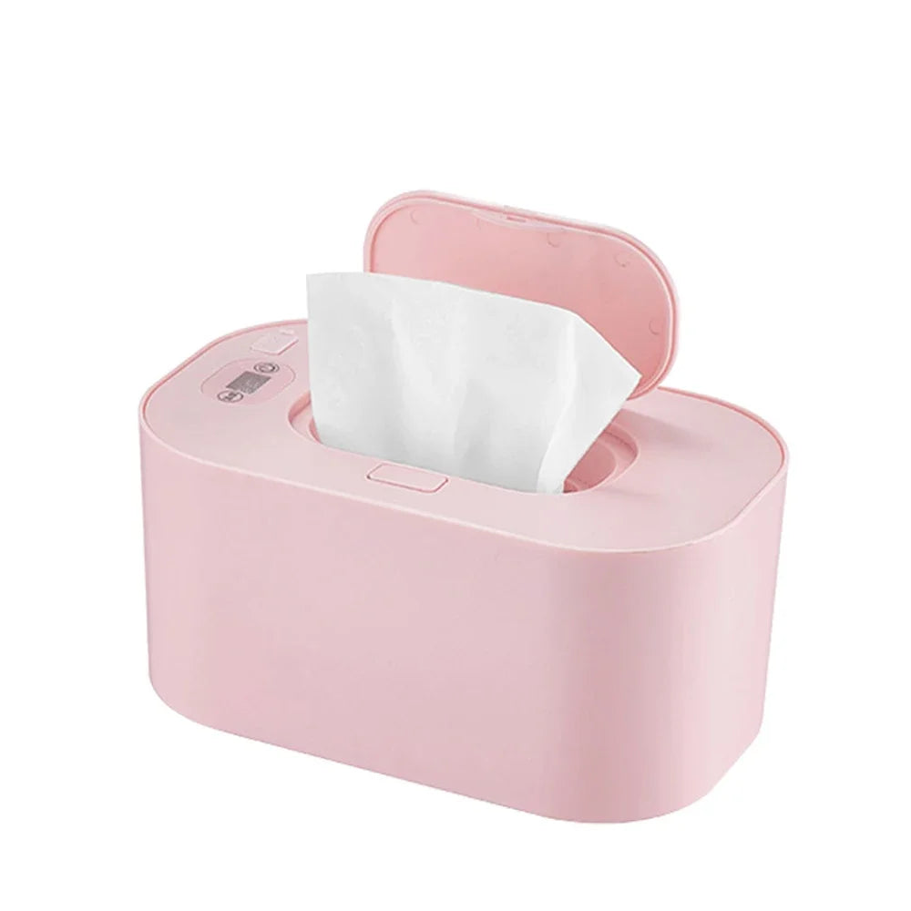 New Baby Wipe Warmer Heater Wet Towel Dispenser Napkin Heating Box Home/Car Use Mini Wipe Warmer Case Disinfecting Wipes