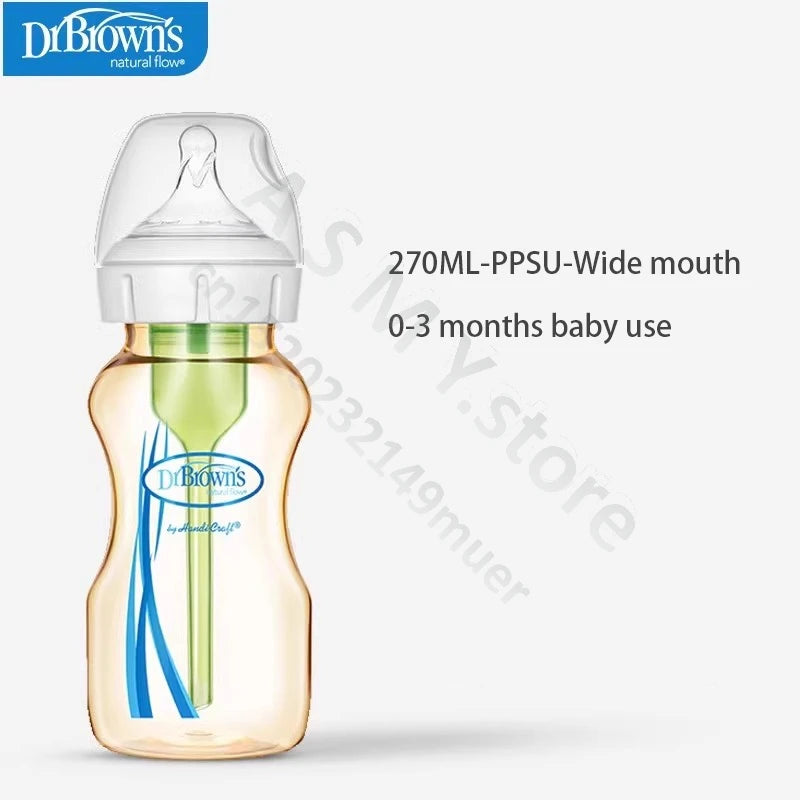 Dr. Brown's newborn PPSU / anti-colic / wide mouth / baby bottle / anti-drop 150ML，270ML baby bottle