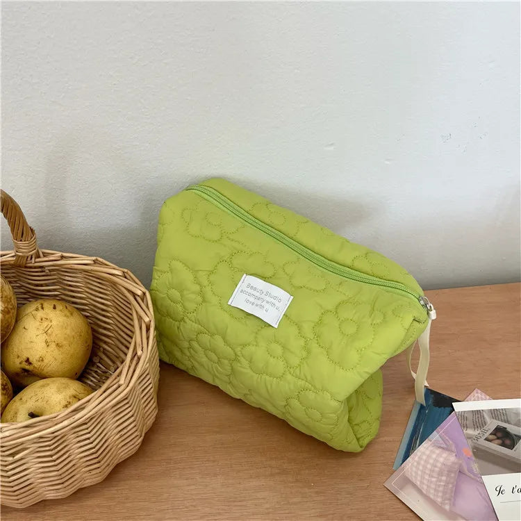 New Flower Pattern Women's Makeup Bag, Toiletries, Cosmetic Organizer