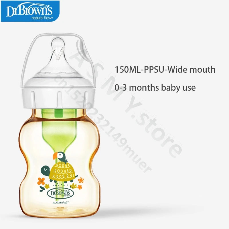 Dr. Brown's newborn PPSU / anti-colic / wide mouth / baby bottle / anti-drop 150ML，270ML baby bottle