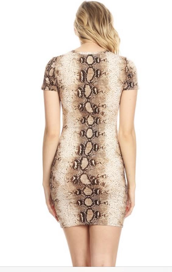 Womens leopard print dress